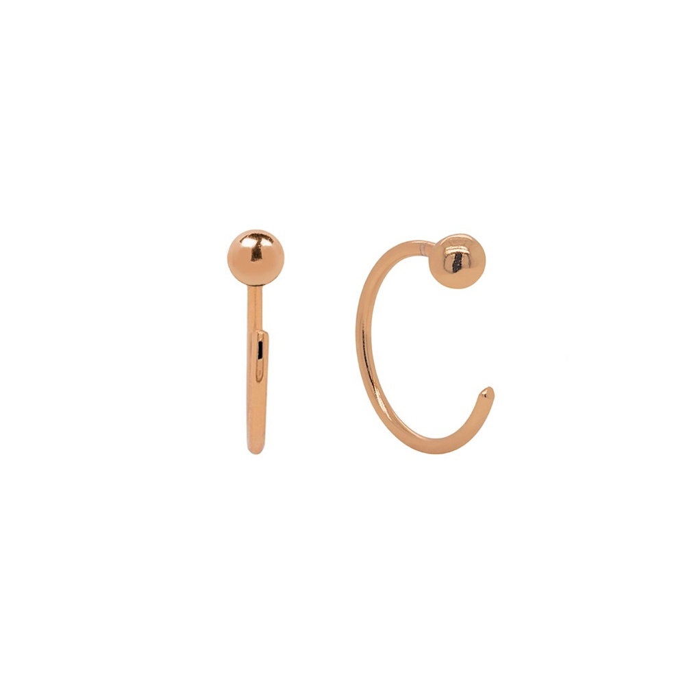 Ball Huggies Hoop Earrings